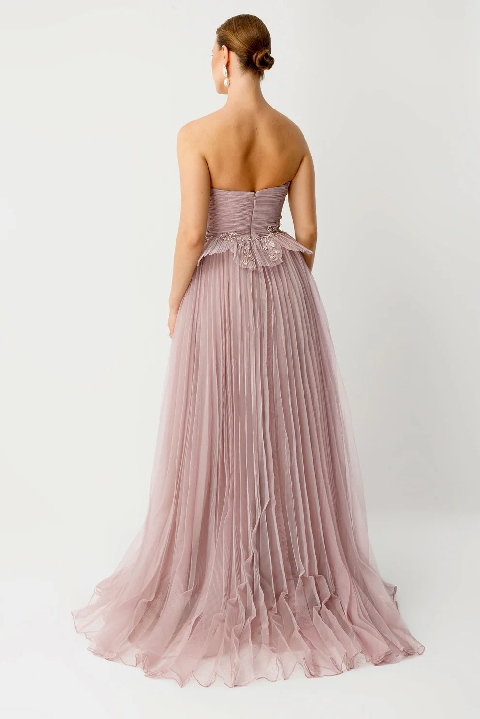 Sparkling Embroidered Evening Gown - 8008