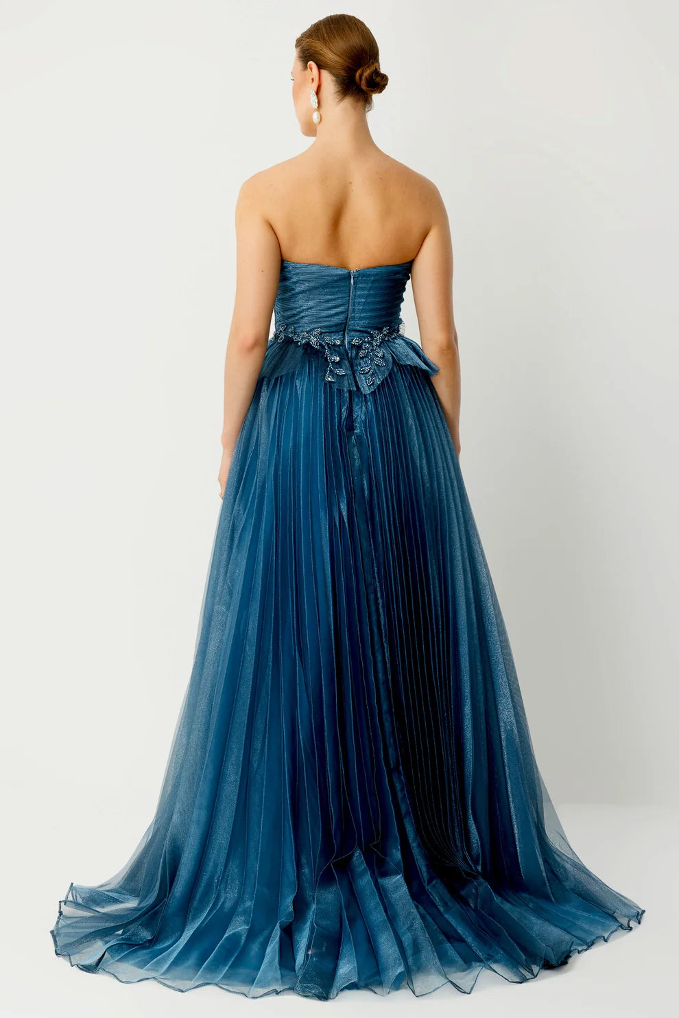 Sparkling Embroidered Evening Gown - 8007