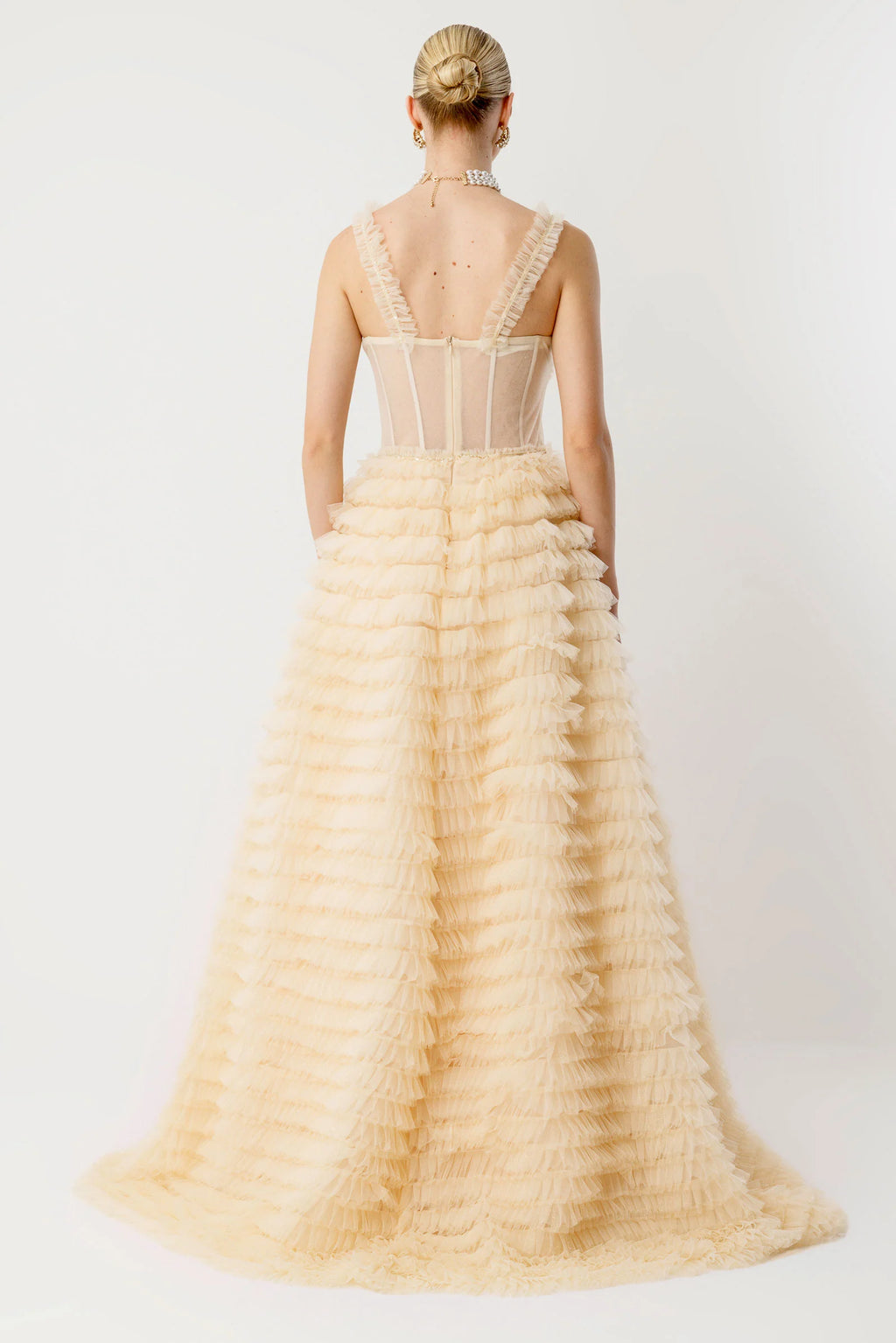 Tiered ruffled dress - 8001