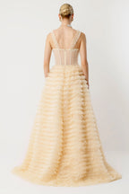 Tiered ruffled dress - 8001